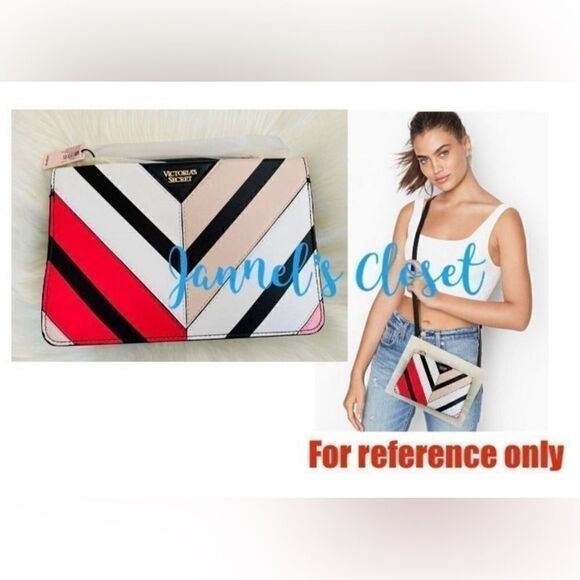 Victoria’s Secret VS Pink Multicolor Chevron 24/7 Crossbody - Picture 1 of 4